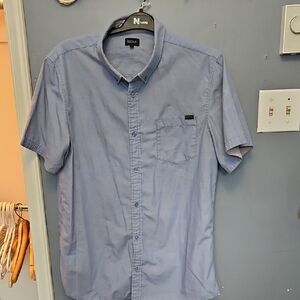 #182 Buffalo David Bitton Light Blue Short-Sleeve Button-Down Shirt
